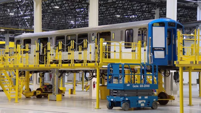 Assembly Underway On CTA’s Newest Rail Cars At Hegewisch Factory